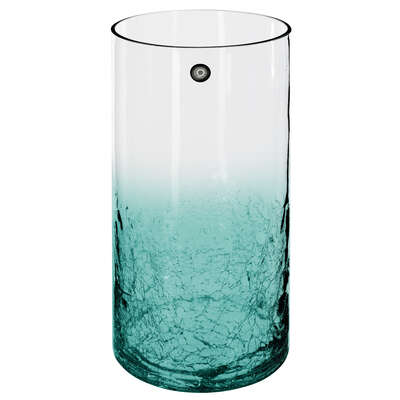 Vase Crack Shade H30 Assorted Turq X 1 Clear 5 Gift