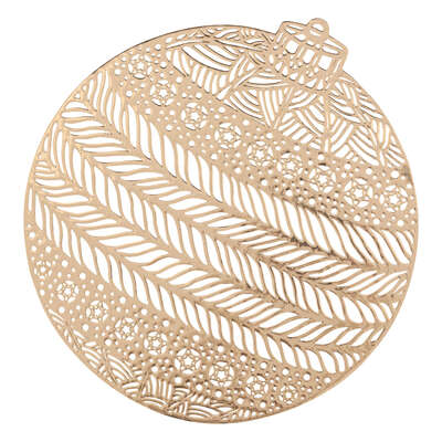 Placemat Ball 38cm Gold Gift