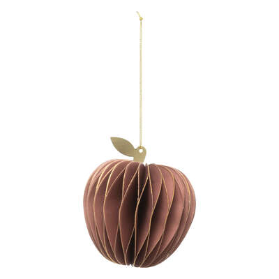 Sdn Paper Apple Brown Gd 10cm Gift