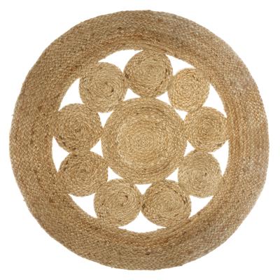 Doory Door Round Jute Floor Mat Small 80cm Gift