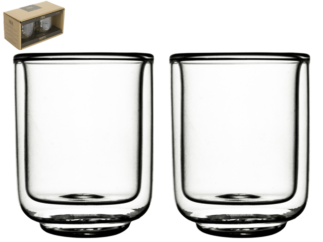 Double Wall Glass Fika 60ml S/2 Gift