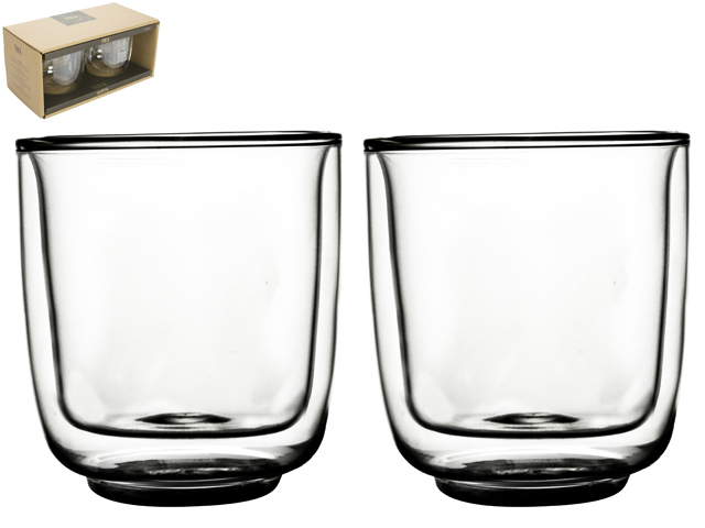 Double Wall Glass Fika 250ml S/2 Gift
