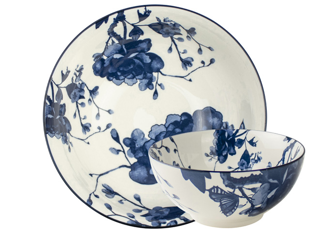 Bowl 19.5cm Otb Peony Gift