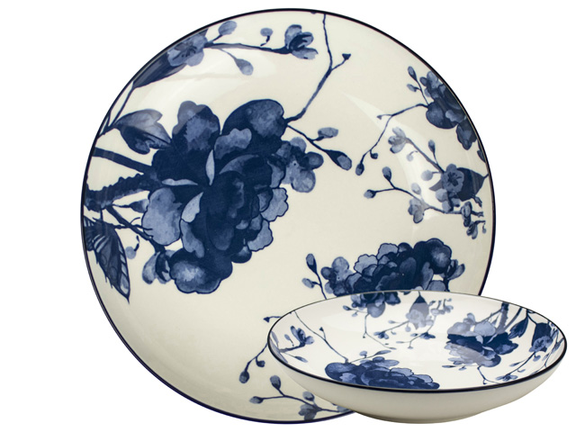 Bowl 21.5cm Otb Peony Gift