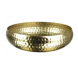 Bowl 22x5.5cm Gold Gift