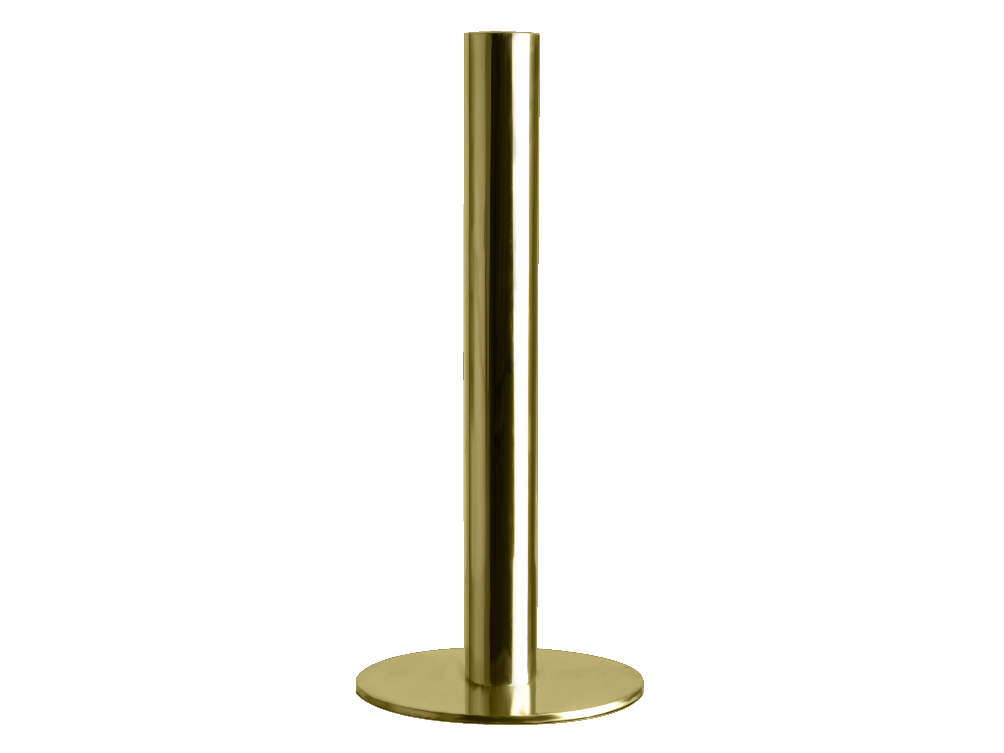 Candle Holder Metal 10x22.8cm Gold Gift