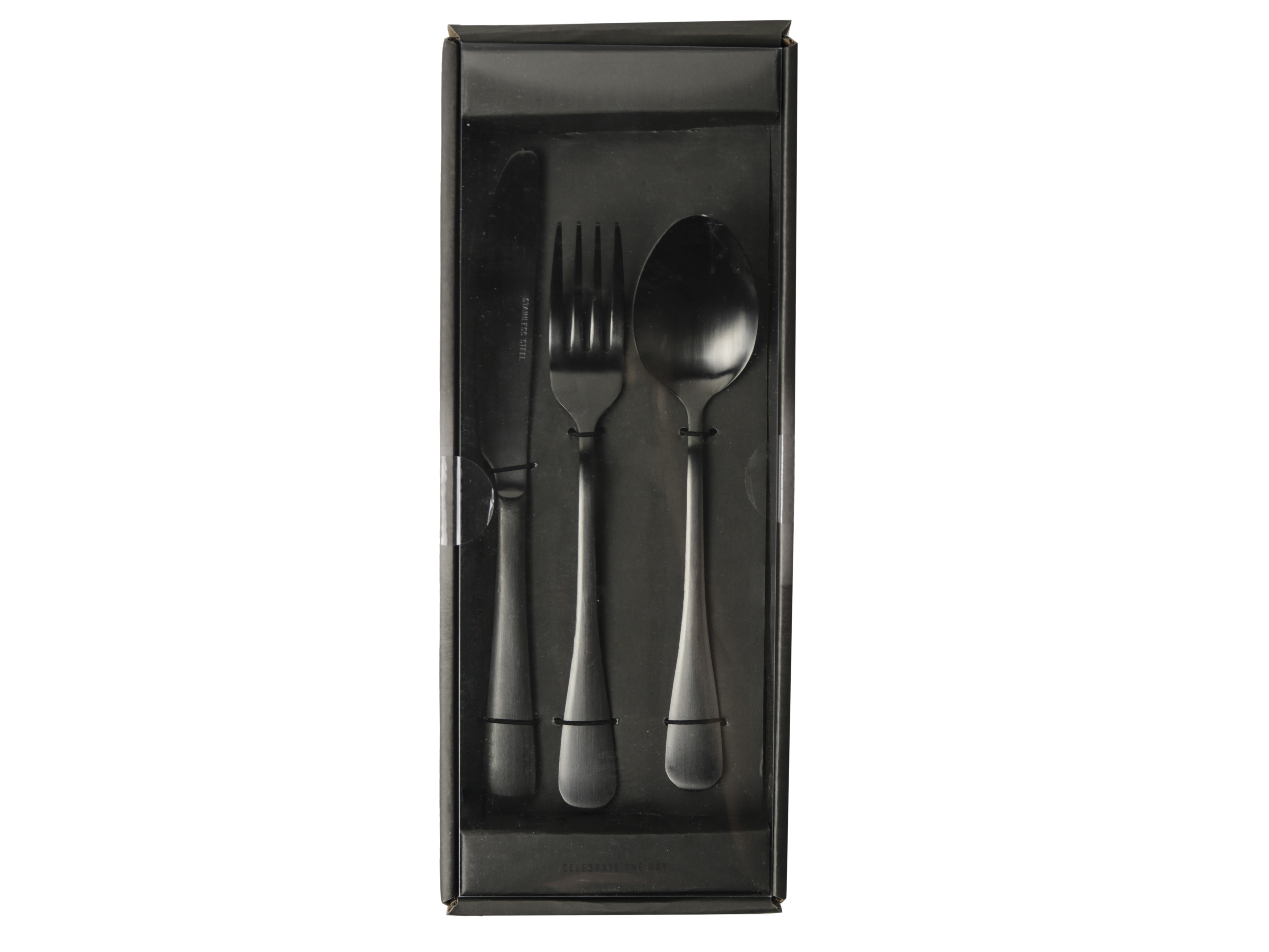 Buy MATT BLACK CUTLERY SET 3PCS for the best price at ECP ECP Design