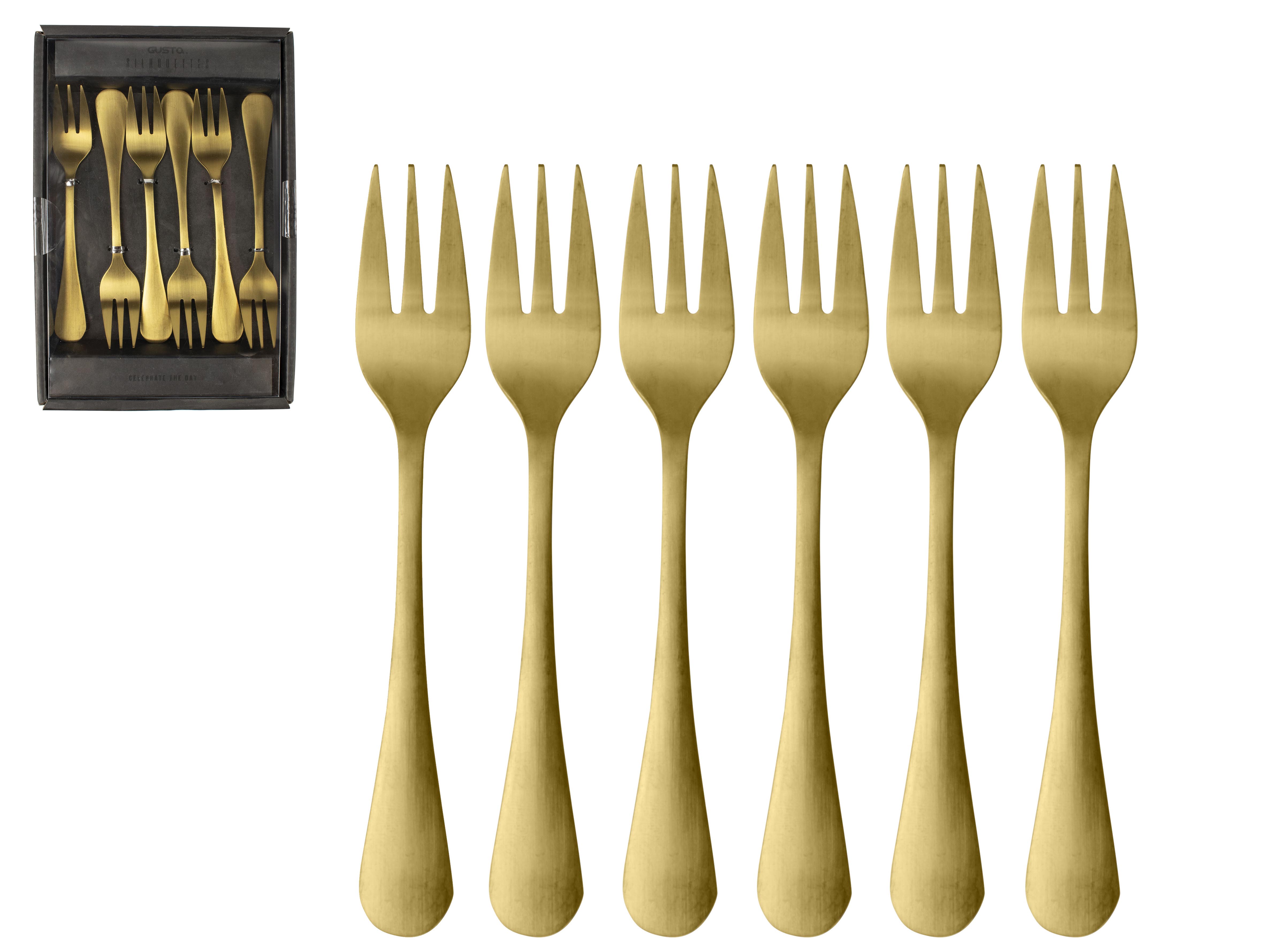Buy DESSERT FORK 6PCS GOLD for the best price at ECP ECP Design