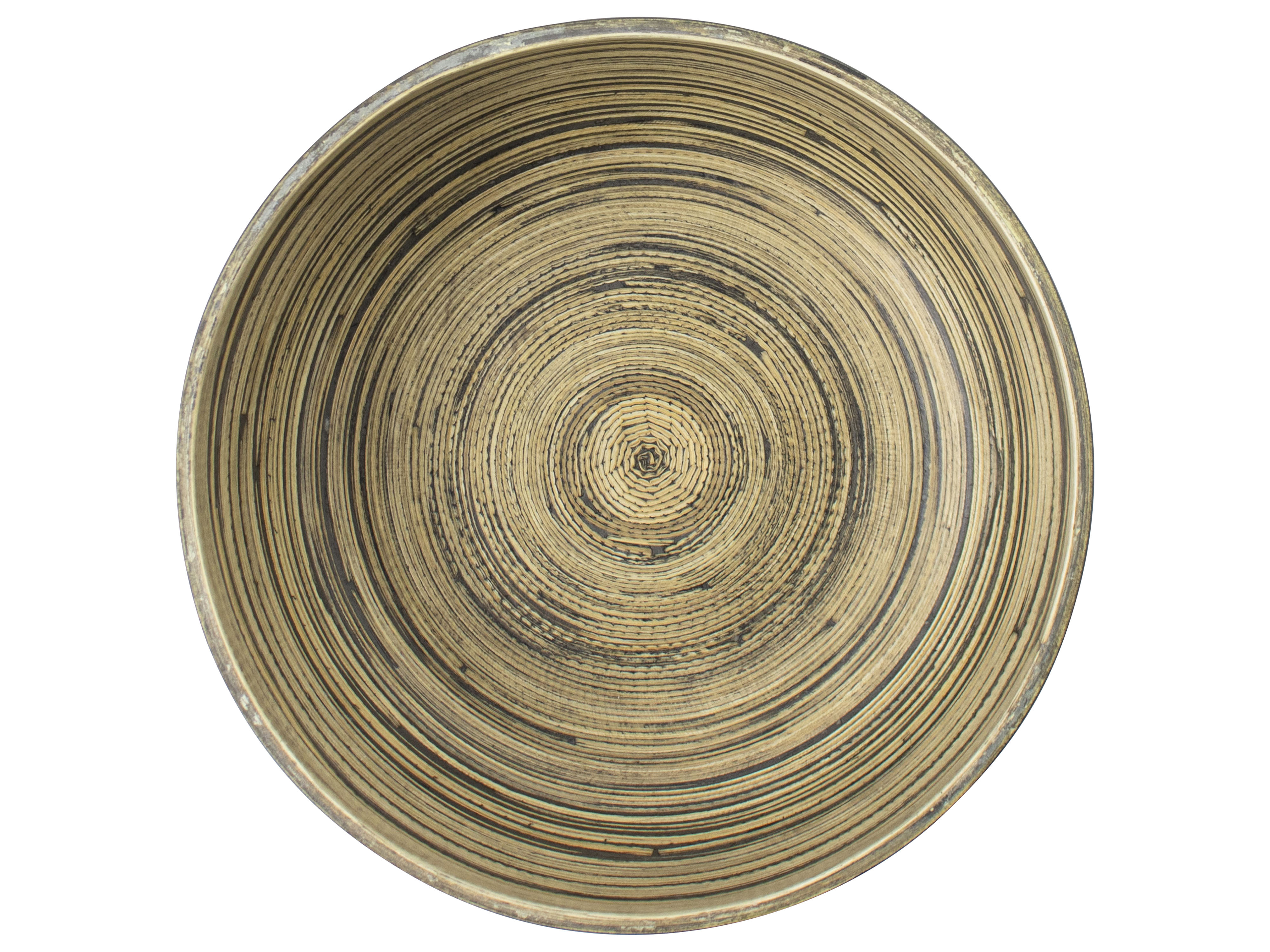 Bowl 20x8.5cm Bamboo Gr/grey Gift
