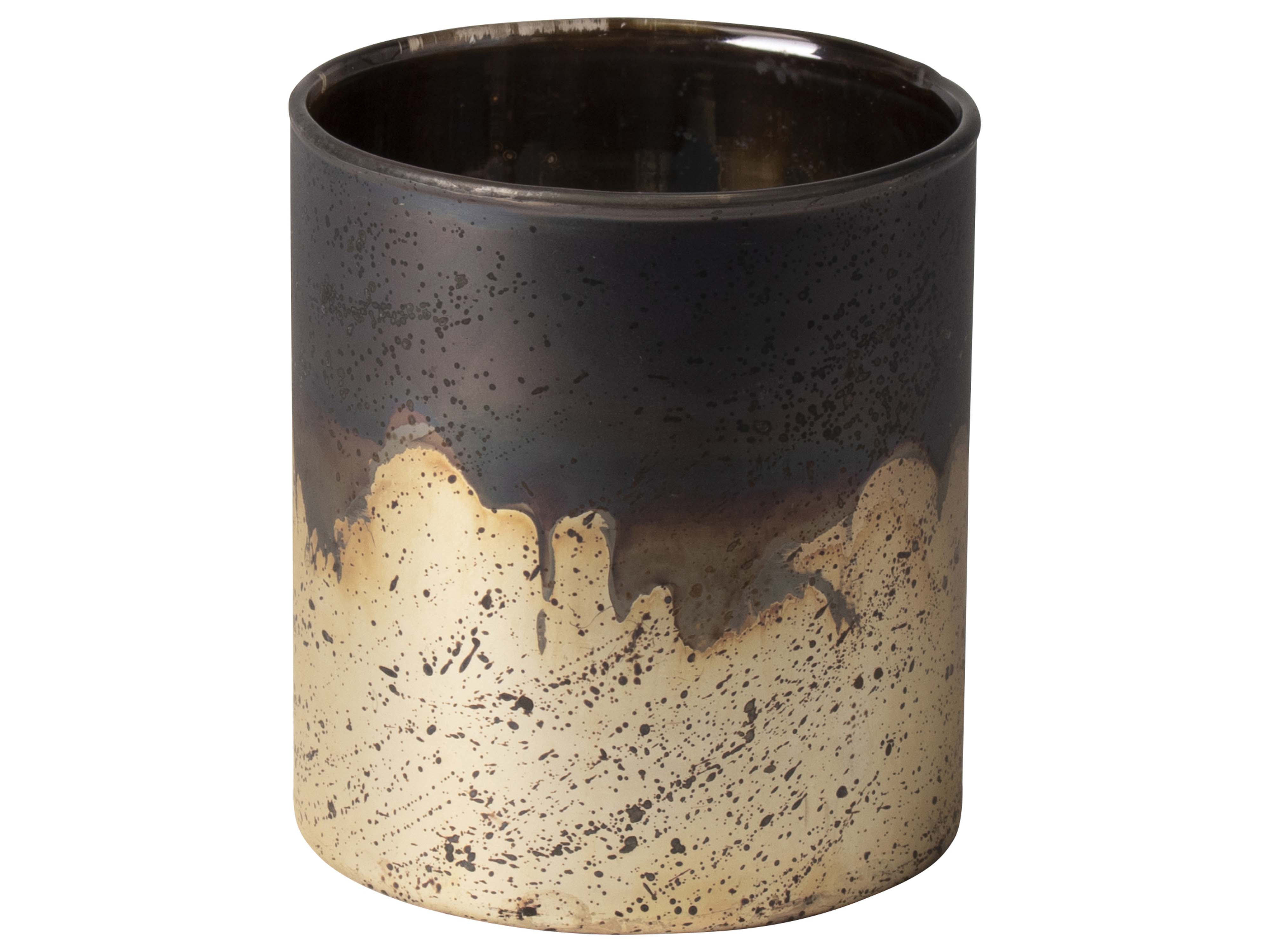 Tealightholder Copper/silver 10x10cm Gift