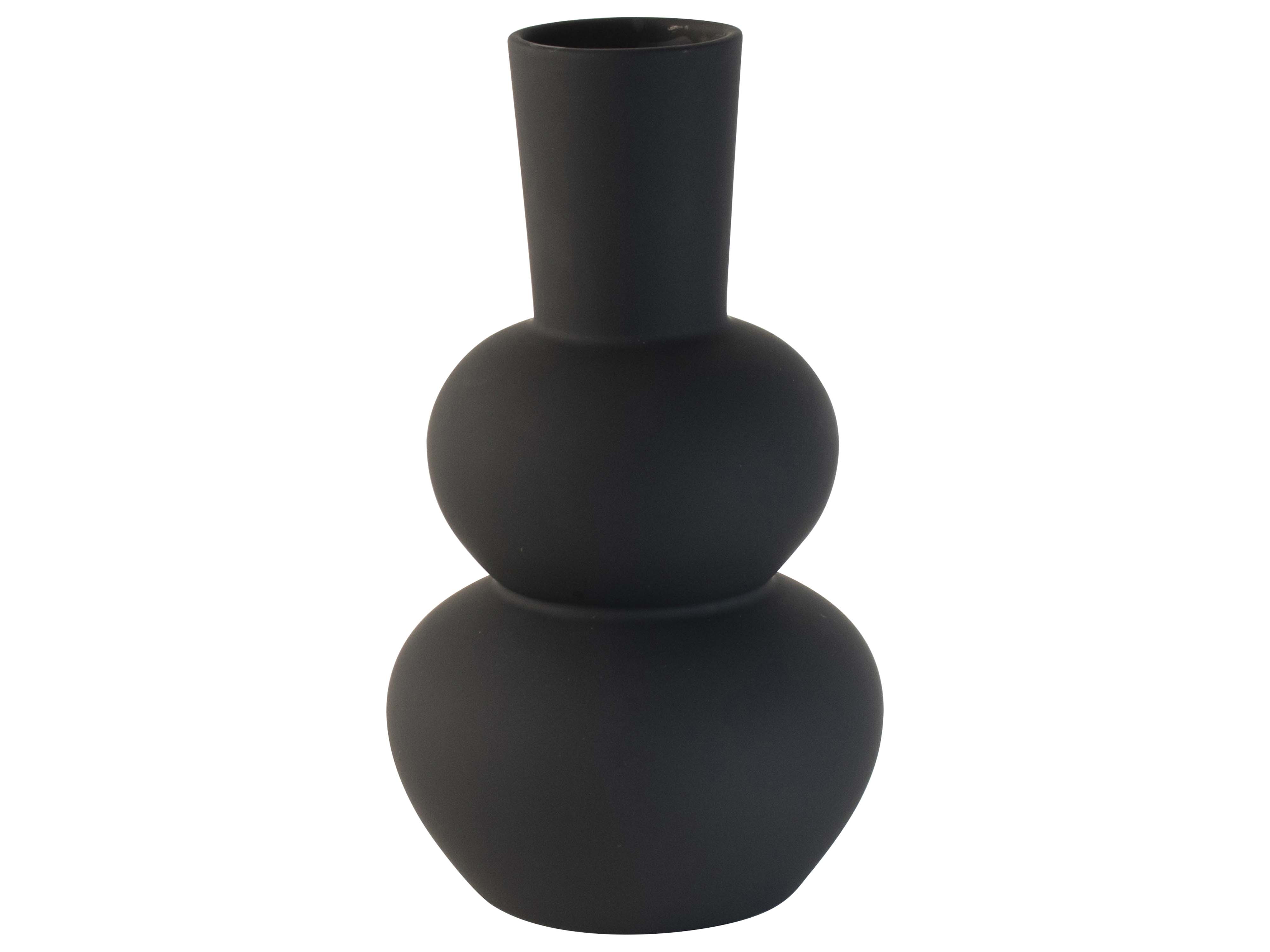Vase 10.7x19.7cm Black Gift