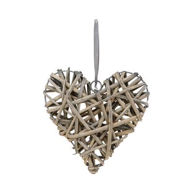 Willow Decorative Grey Heart 20cm Gift