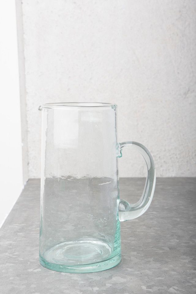 Unc Recycled Glass Carafe Transparent D10x19 Cm Gift