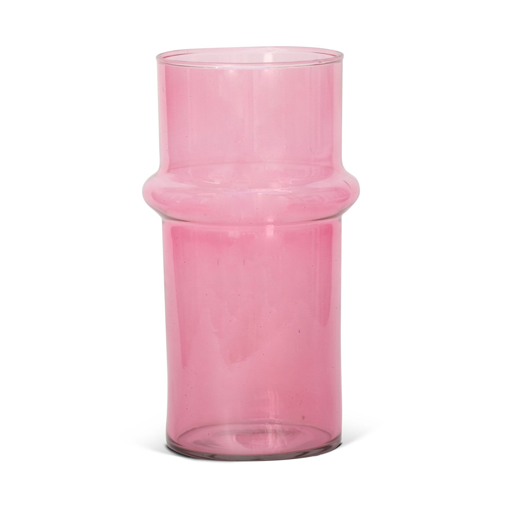 Unc Vase Recycled Glass Pink Gift