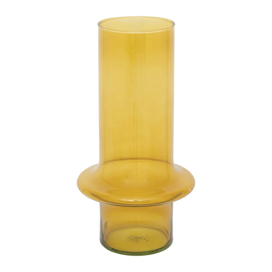 Unc Vase Recycled Glass Yolk Yellow Gift