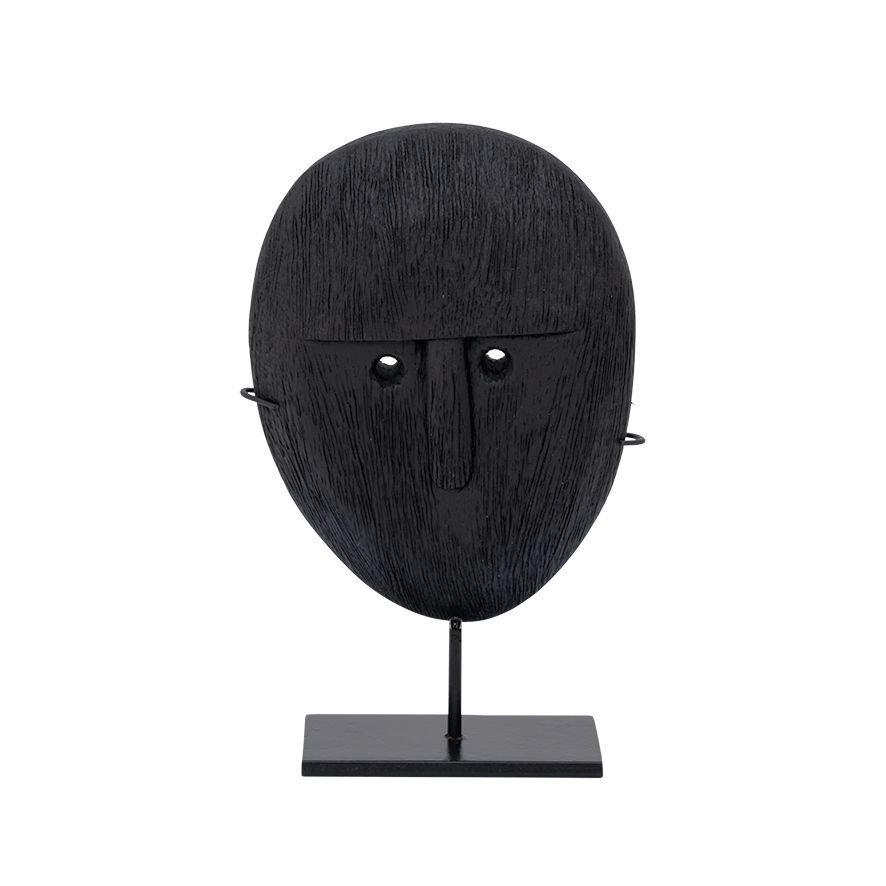 Unc Object Mango Wood Head On Stand 20cm Gift