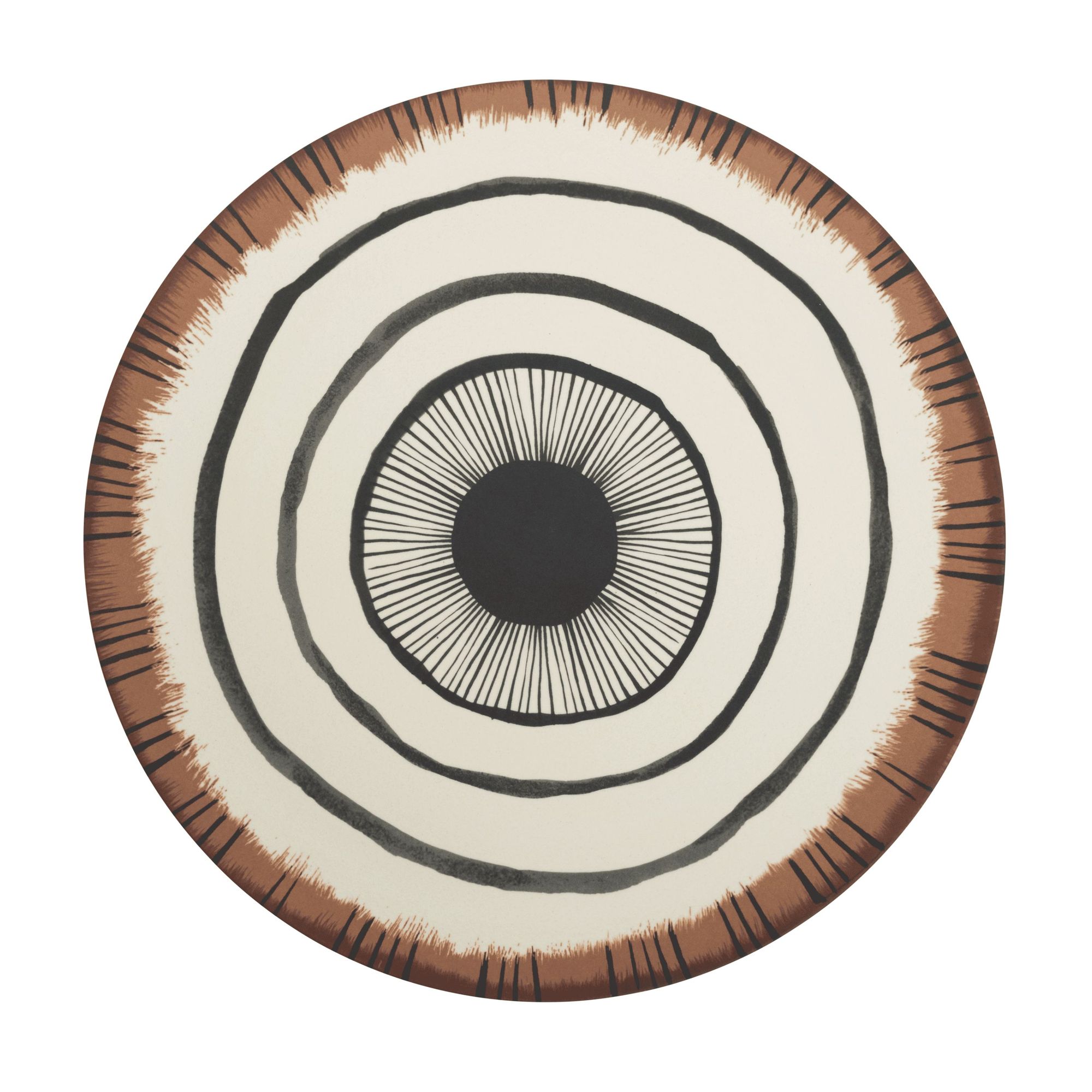 Unc Serving Plate Bamboo 34 Cm Vibration A Gift