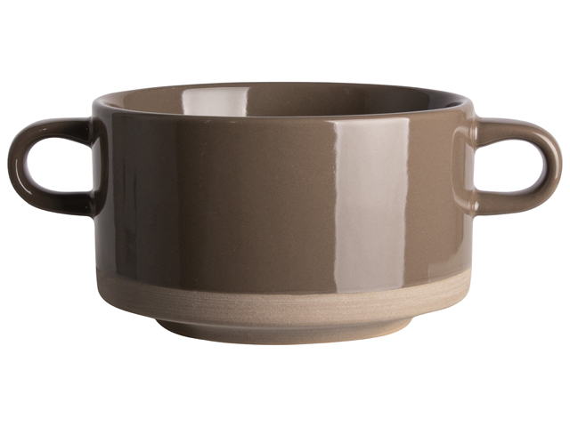 Woodstock Soup Bowl 450ml Brown Gift