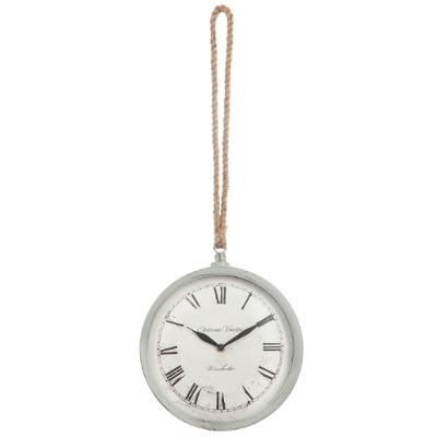 Hanging Metal Clock  Grey/black Assortment 25x29cm Gift