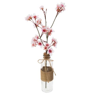 Vase With Cherry Blossom Pink H46 Gift