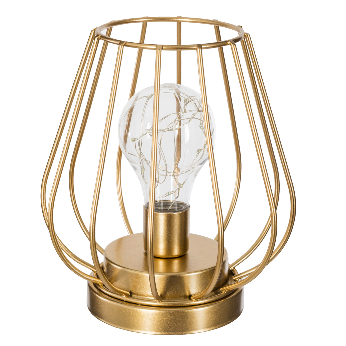 Gold Metal Wire Micro Lamp 17cm Gift