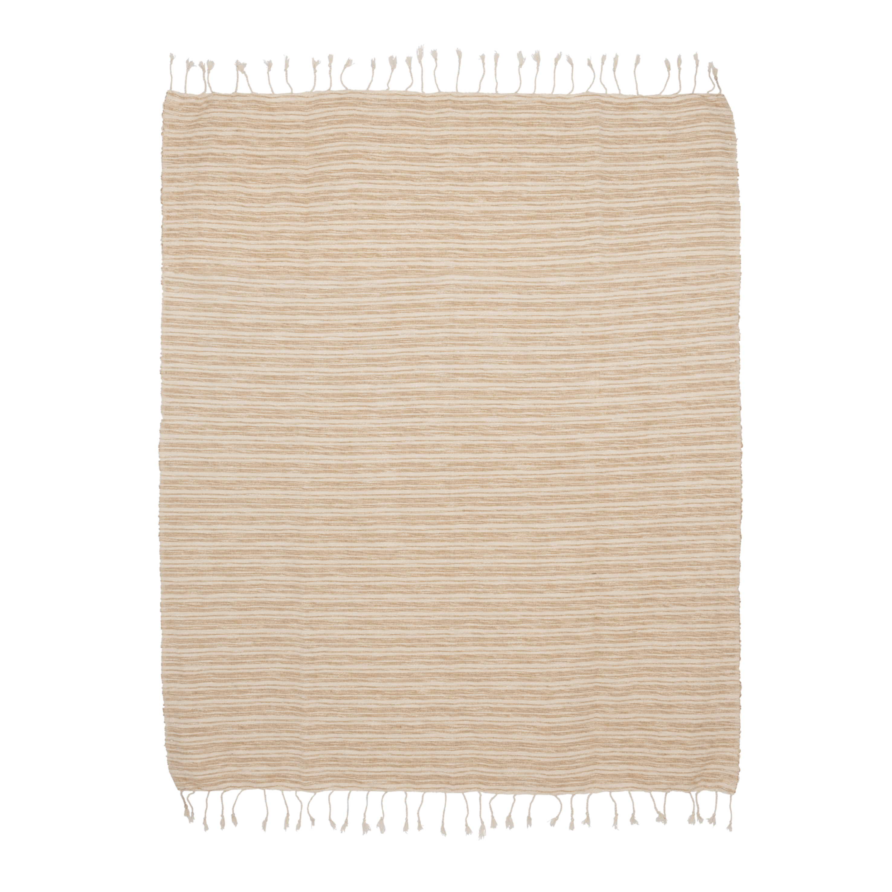 Unc Plaid Irregular Stripe Praire Sand And White Gift