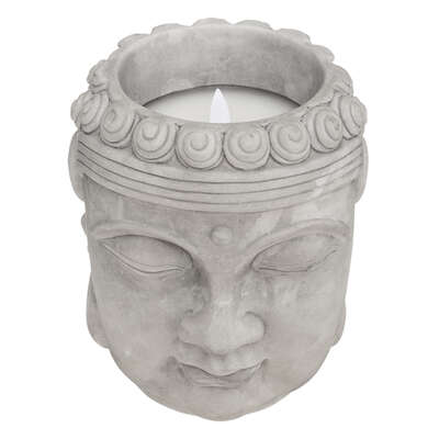 Buddha Cement Led Candle Gift