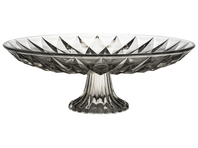 Cake Stand D32.5x11.5cm Grey Gift