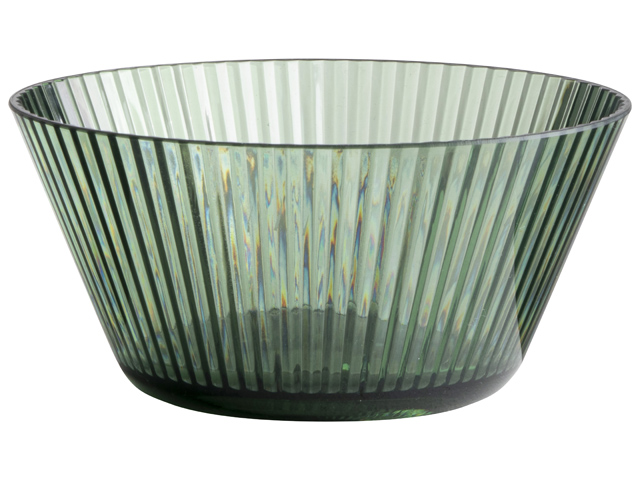 S/2 Bowl D14x6.5cm Green Gift