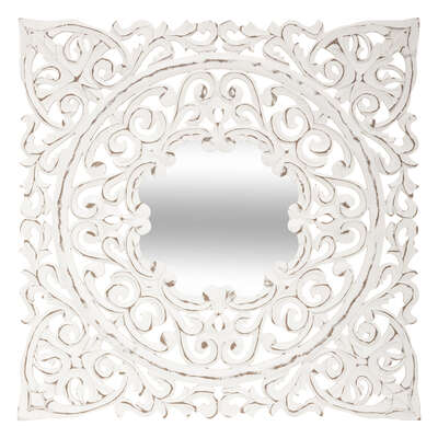 Sculpted Mdf Mirror 58 Flower Gift