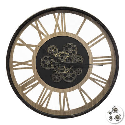 Meca Metal Mdf Clock D57 Paul Gift