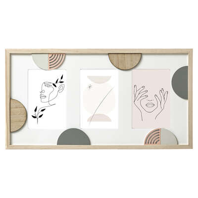 Geo Mdf Photo Frame 3 Picture Thea Gift