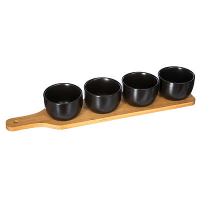 Aperitive Set Black Bamboo L41 Gift