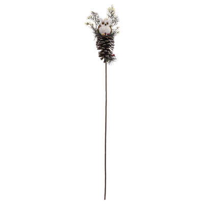 Owl Pinecone Branch 75cm Gift