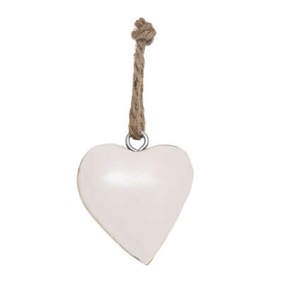 Wooden Hearts X72 With Jar White Gift