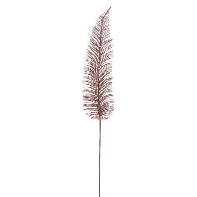 Glitter Pink Fern Branch 75cm Gift