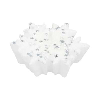 Snowflakes Candles X4 6cm 60g Gift