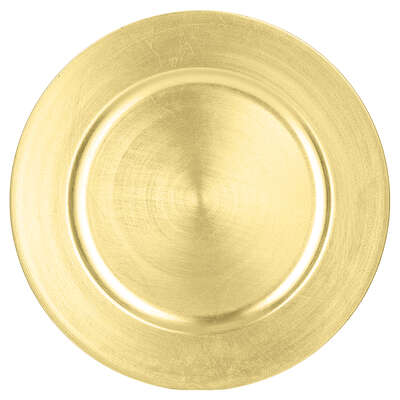 Charger Round Plate Gold D33 Gift