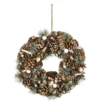 Pinecone Wreath Deco D34 Gift