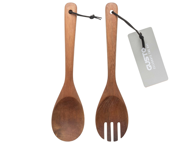 S/2 Acacia Salad Cutlery Gift