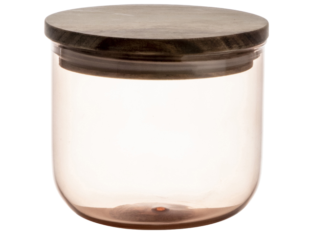 Glass Storage Jar 500ml Orange Gift