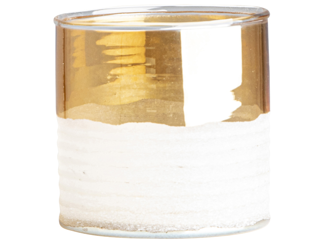 Tealightholder Rim D8x8cm Gold Gift
