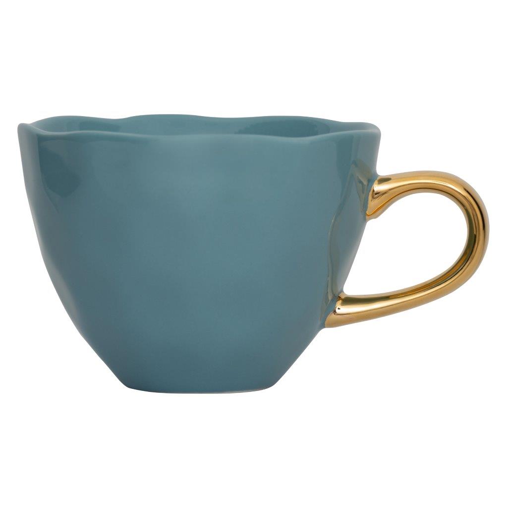 Unc Good Morning Cup Cappuccino/tea Aqua Turqouise Gift