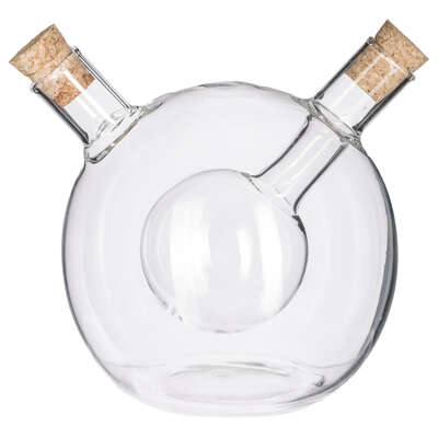 Oil & Vinegar Round Glass Bottle 0.5l Gift