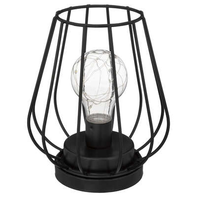 Black Metal Wire Micro Lamp 17cm Gift