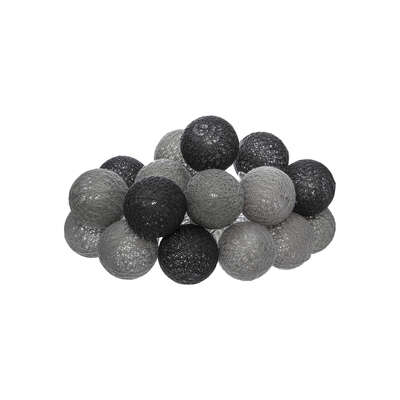 Led Battery 16 Ball D3.5 Garland 225cm Smoky Gift