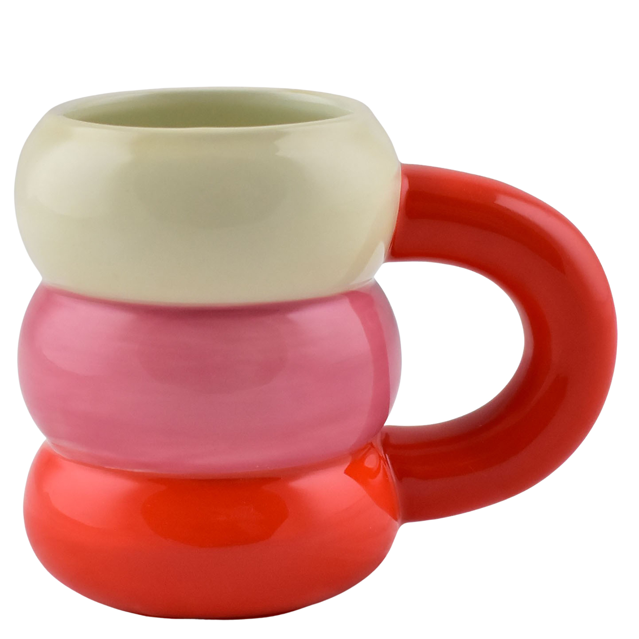 Mug Barcelona - Amor Del Color Red/pink/cream Gift
