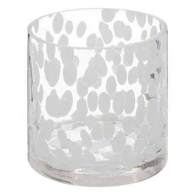 Tealight Holder Speckled White D10 Gift