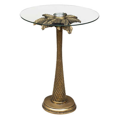 Palm Round Wild Side Table Gift