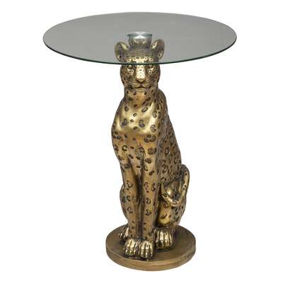Leopard Round Wild Side Table Gift